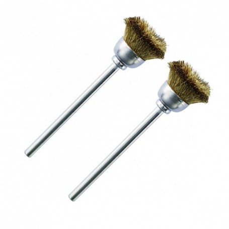 Brosses en laiton - pinceau rond Ø 13 mm par 2 pièces