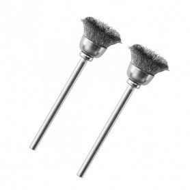 Brosses en acier - pinceau rond Ø 13 mm par 2 pièces