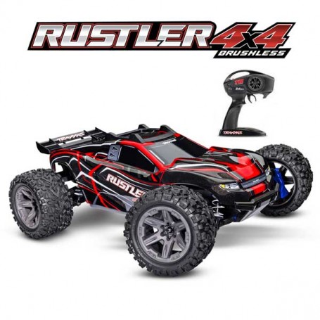 RUSTLER 4X4 BL2S TRAXXAS ROUGE