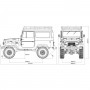 Toyota Land cruiser FJ40 scaler FMS JAUNE